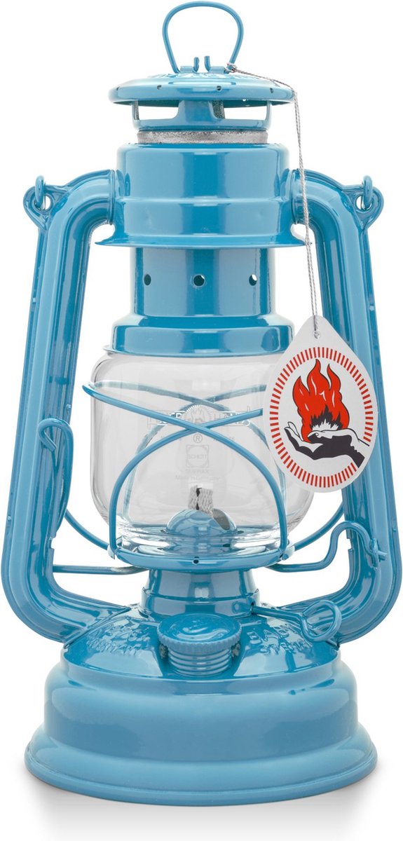 Feuerhand Hurricane Lantern 276, lámpara, azul pastel