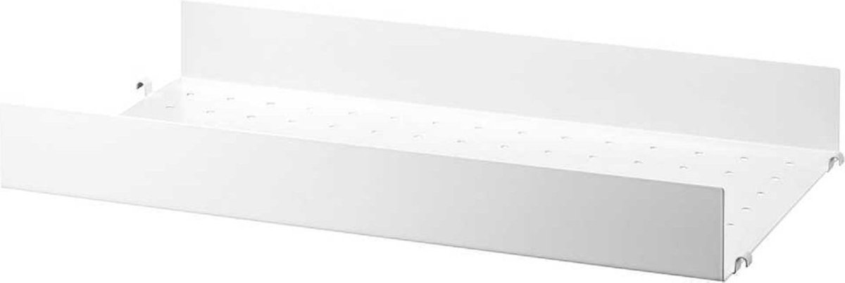 String Estante String metal Blanco, 78x30 cm, borde alto
