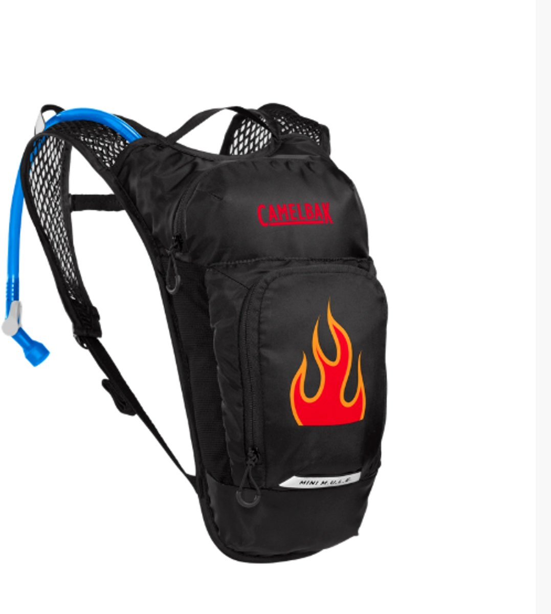 Camelbak Mini Mule 1.5L, zaino, Nero/Fiamme