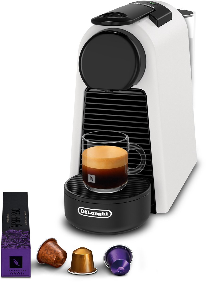 Nespresso Essenza Mini EN85.WMT (DeLonghi) kapselkaffemaskin – matt vit