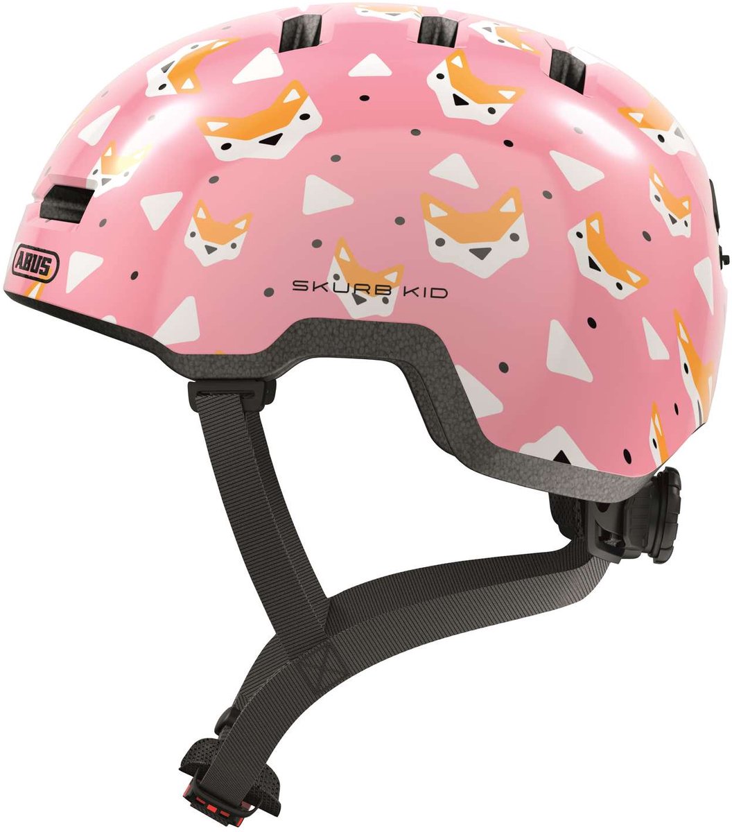 ABUS Skurb Kid, casco da bici, junior, rosa