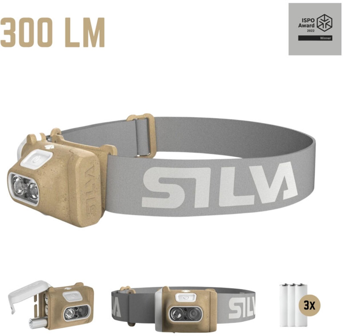 Silva Terra Scout X, lampada frontale, grigia
