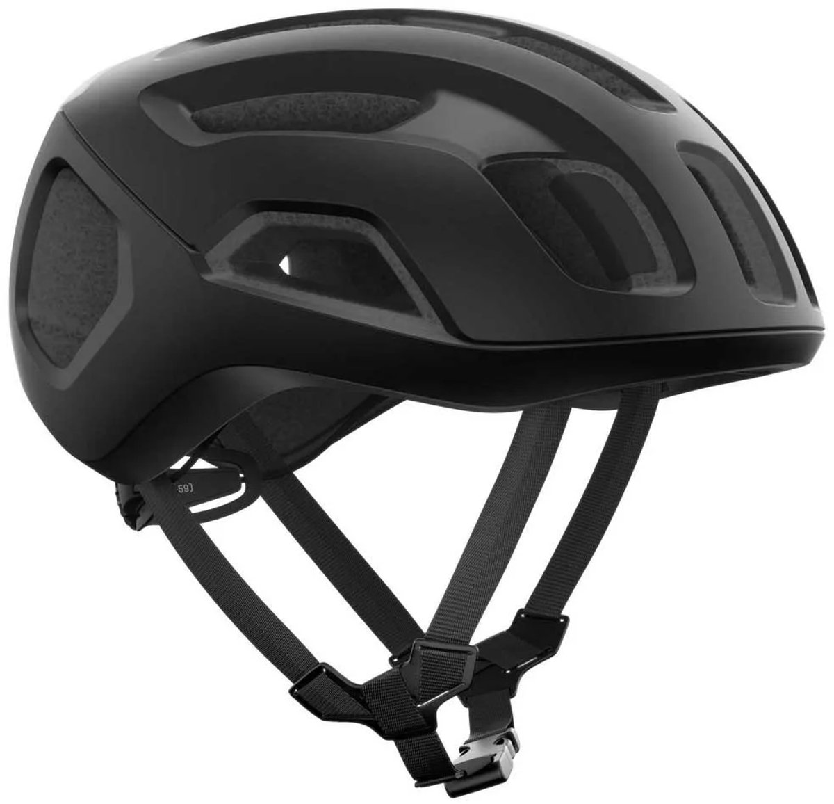 POC Ventral Air MIPS, casco da ciclismo, nero uranio opaco/bianco idrogeno opaco