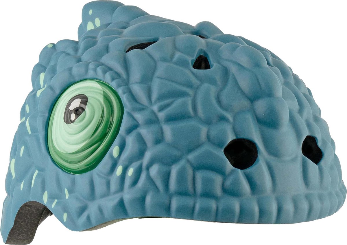 Crazy Safety Chameleon, casco da bici, junior, nero/blu