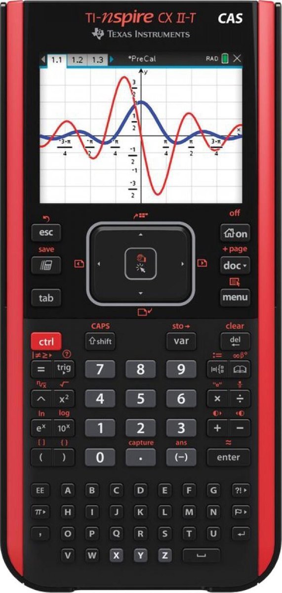 Texas Instruments TI-Nspire CX II-T CAS calculator uk manual