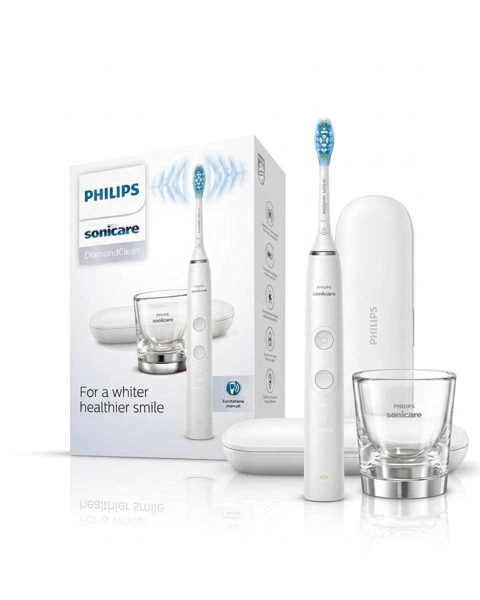 Philips Eltandbørste Sonicare DiamondClean 9000 HX9911/27 - White