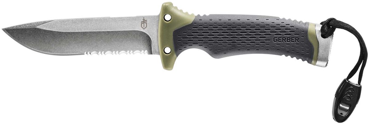 Gerber Ultimate Survival, nóż kieszonkowy, czarny