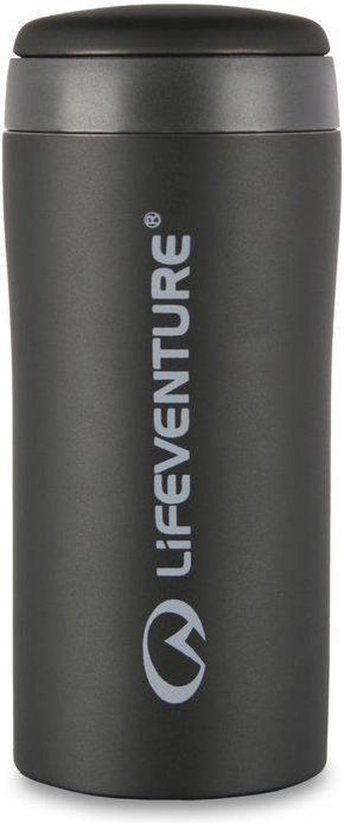 Lifeventure Kubek termiczny, unisex, matowy czarny