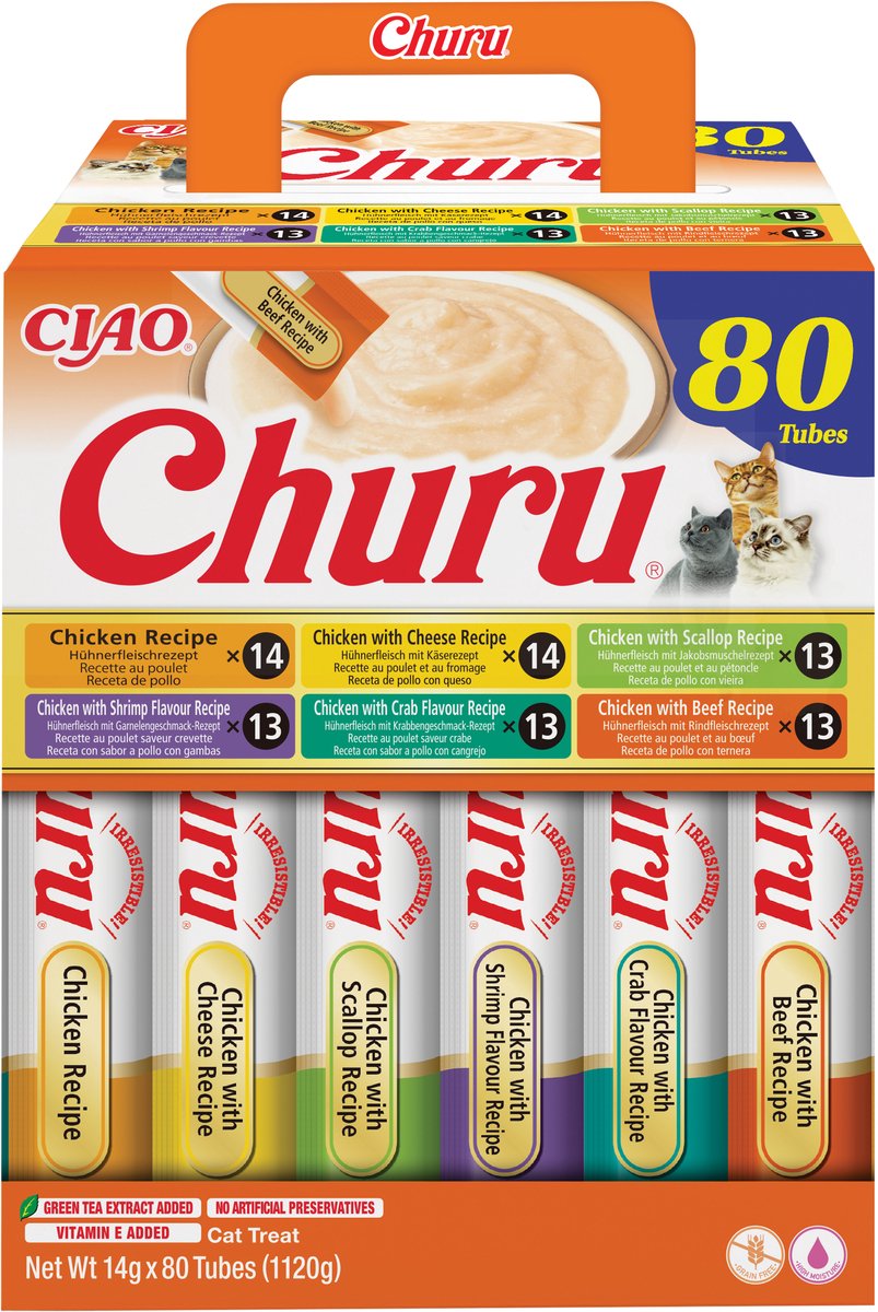 INABA Churu Kylling mix - kattegodbidder - 80x14g