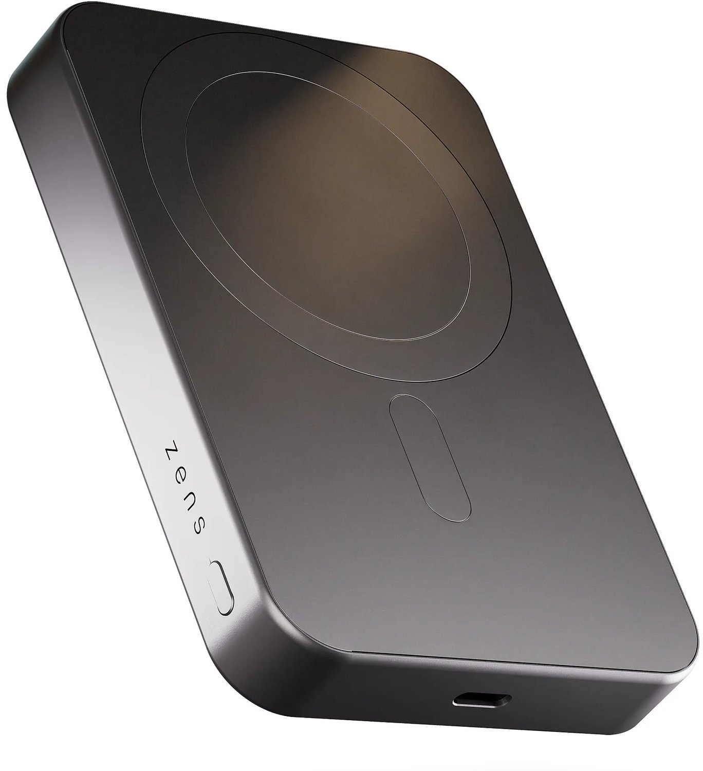 ZENS Slim Qi2 Aluminium Powerbank 10.000 mAh - Black - 10000 mAh