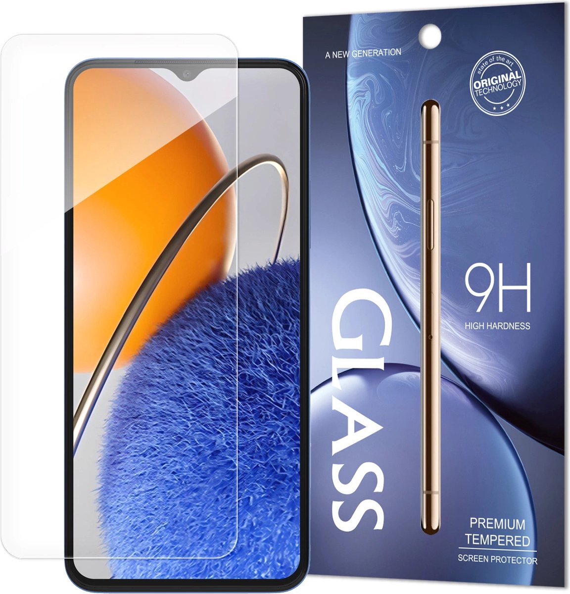 Hurtel Standard Tempered Glass Tempered Glass Case for Huawei nova Y61 9H