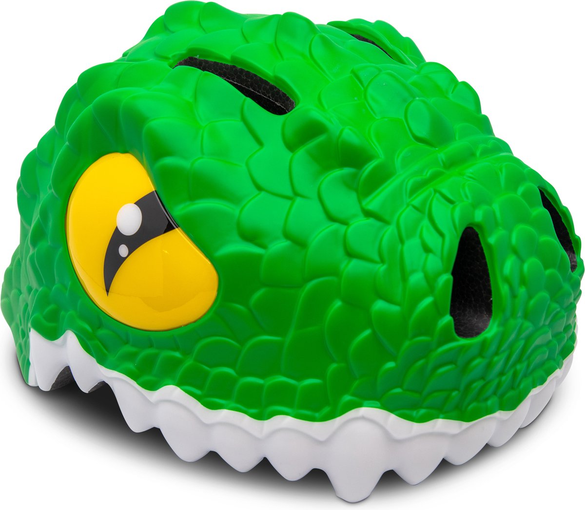 Crazy Safety Crocodile, kask rowerowy, junior, zielony