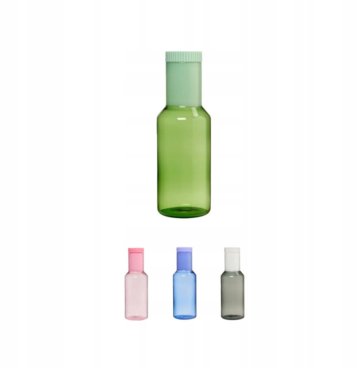 Design Letters Caraffa in vetro Design Letters, 1 L Verde, milky green