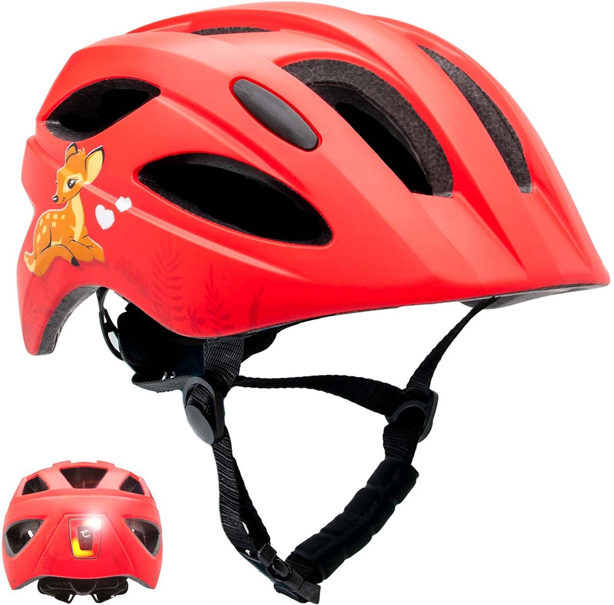 Crazy Safety Cool Cute, kask rowerowy, junior, czerwony