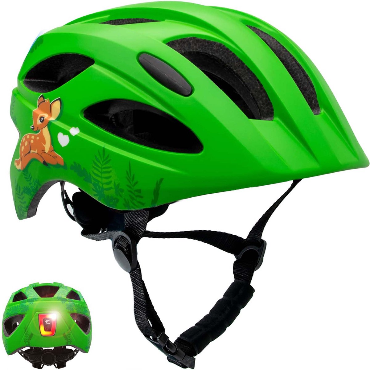 Crazy Safety Cool Cute, kask rowerowy, junior, zielony
