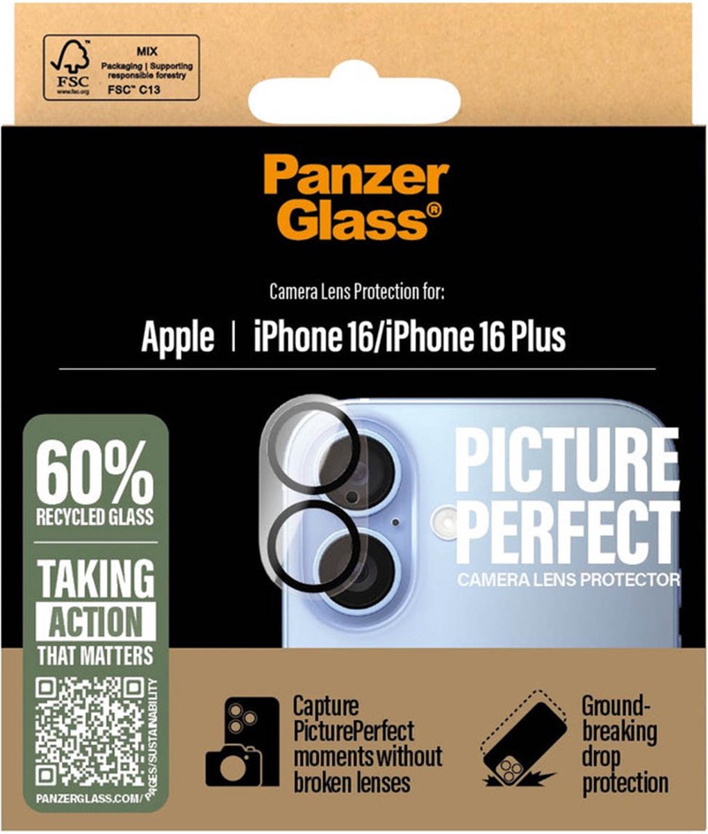 PanzerGlass PicturePerfect Lens Protector iPhone 16 | 16 Plus