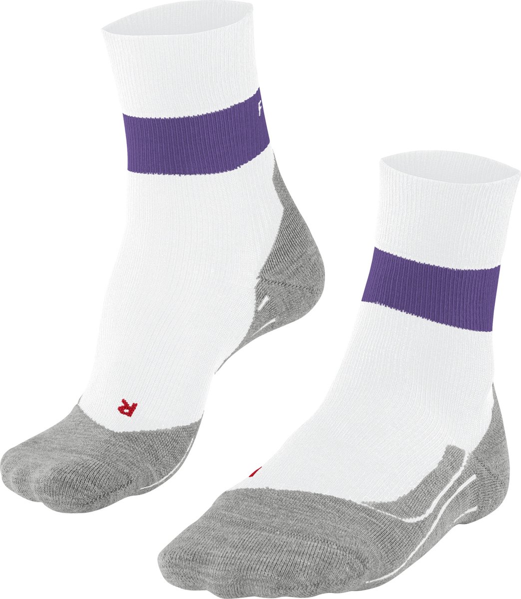 Falke RU Compression Stabilizing, skarpety do biegania, damskie, biały/fioletowy