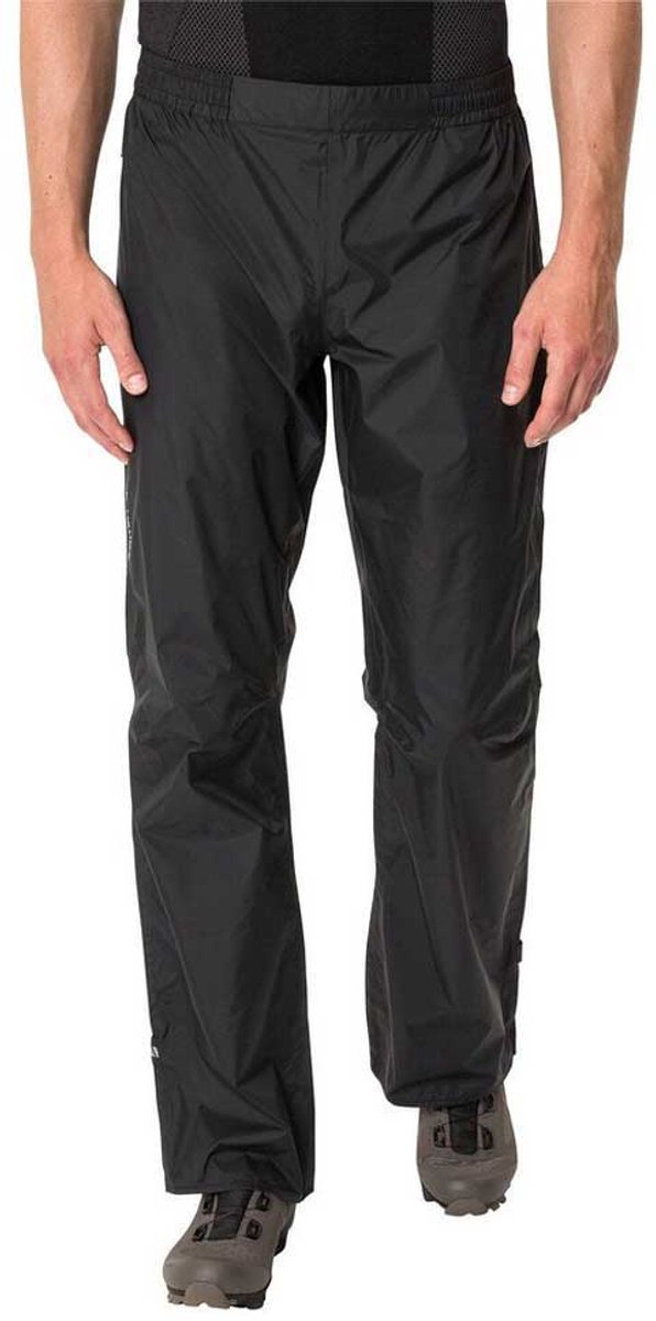 Vaude Men's Drop Pants II, spodnie przeciwdeszczowe, męskie, czarne