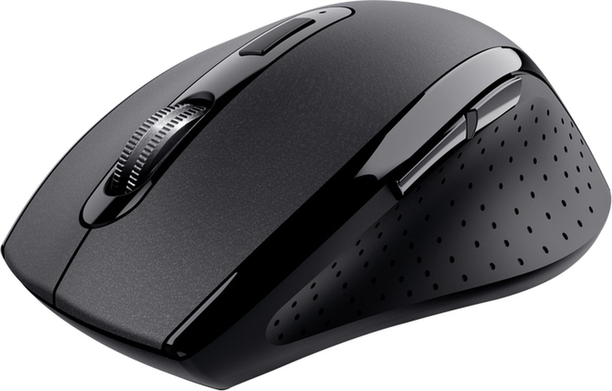 Trust Sura - mouse - comfortable - 2.4 GHz - black - Mus - Optisk - 6 knapper - Sort