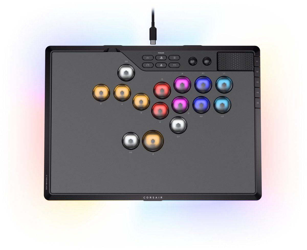 Corsair Novablade Pro Wireless Hall Effect - Wireless Controller - Sony PlayStation 5