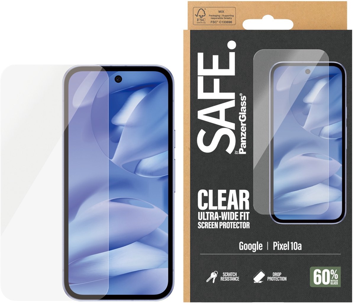 SAFE by PanzerGlass Screen Protector Google Pixel 10a | Ultra-Wide Fit