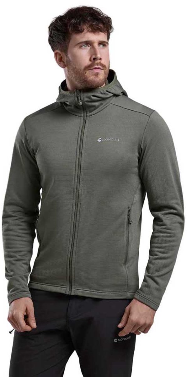 Montane Protium Hoodie, bluza polarowa, męska, zielona