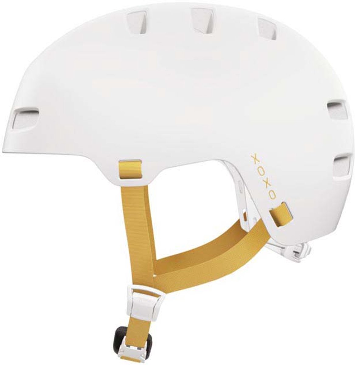 Abus XOXO, kask rowerowy, matowy biały