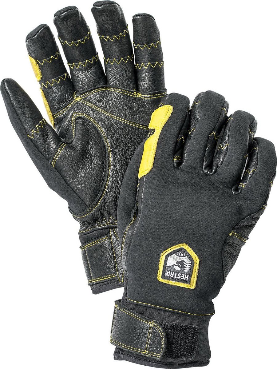 Hestra Ergo Grip Active, rękawice narciarskie, czarny/czarny