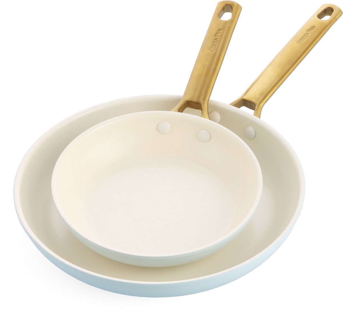 GreenPan Set de sartenes 20 + 26 cm Padova Light blue