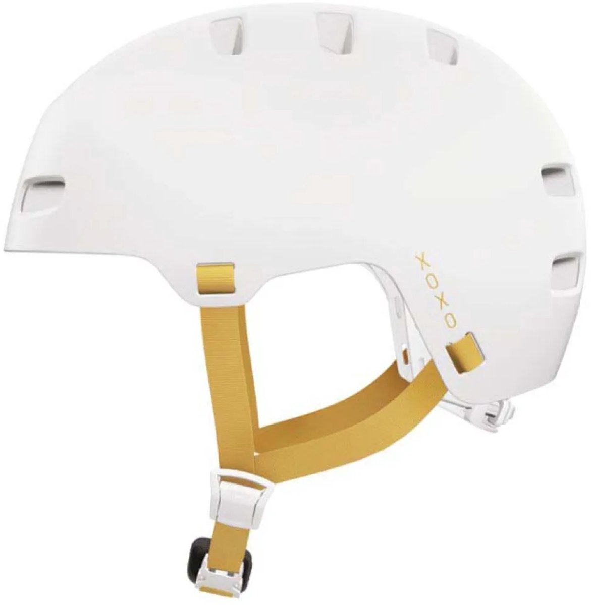 Abus XOXO, kask rowerowy, matowy biały