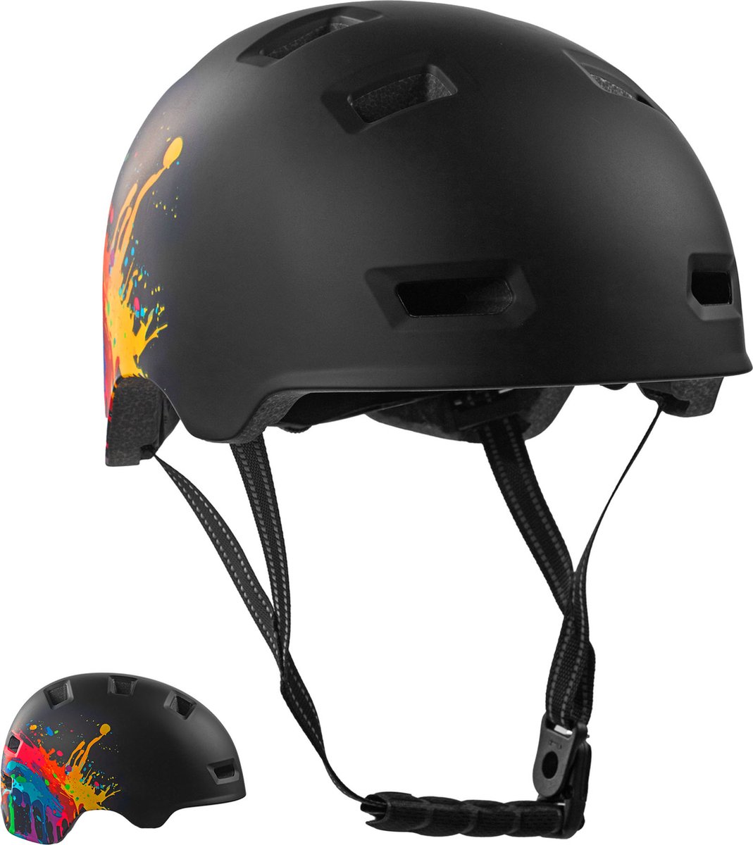 Crazy Safety Rampage Splash, kask rowerowy, czarny