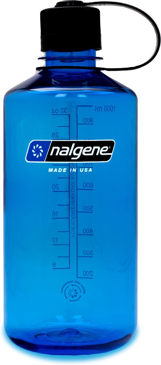 Nalgene narrow mouth sustain, butelka na napoje, 1000 ml, niebieski