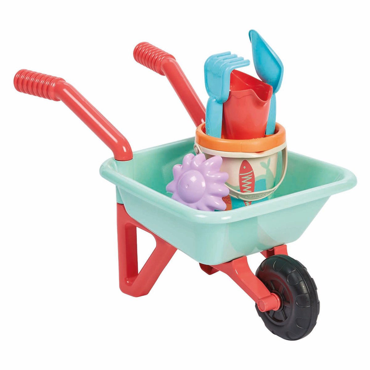 Ecoiffier Wheelbarrow with Accessories - 7pcs.