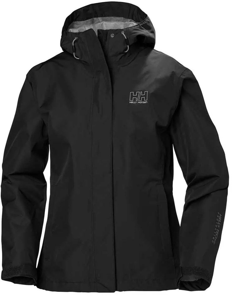 Helly Hansen Seven J, kurtka przeciwdeszczowa, damska, czarna