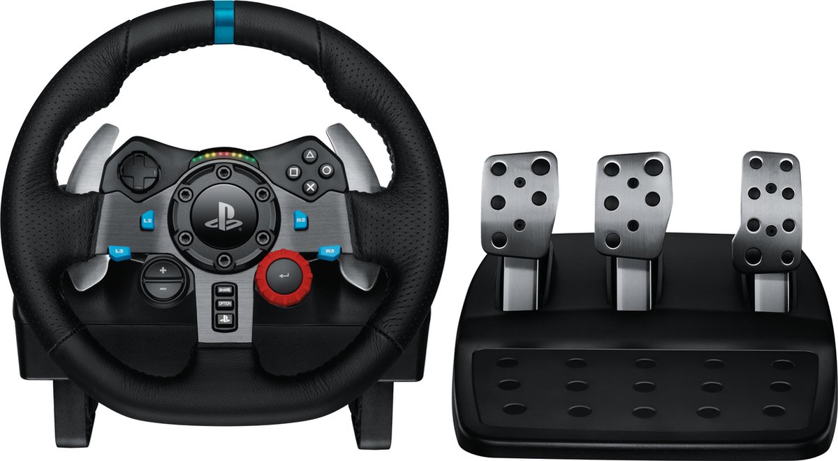 Logitech G29 Driving Force Racing Wheel (PS5 / PS4 / PS3 / PC) - Wired Steering wheel & Pedal set - Sony PlayStation 4