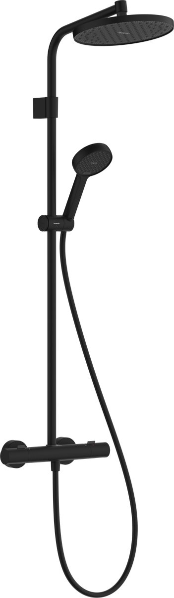 Hansgrohe Activera S brusesæt 240 1jet EcoSmart m/Ecostat Fine Varia mat sort