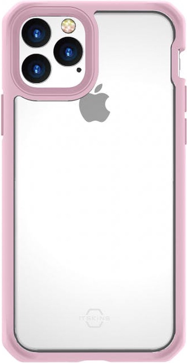 ITSKINS HYBRID SOLID cover for iPhone 11 Pro / XS / X®. Pink and transparent