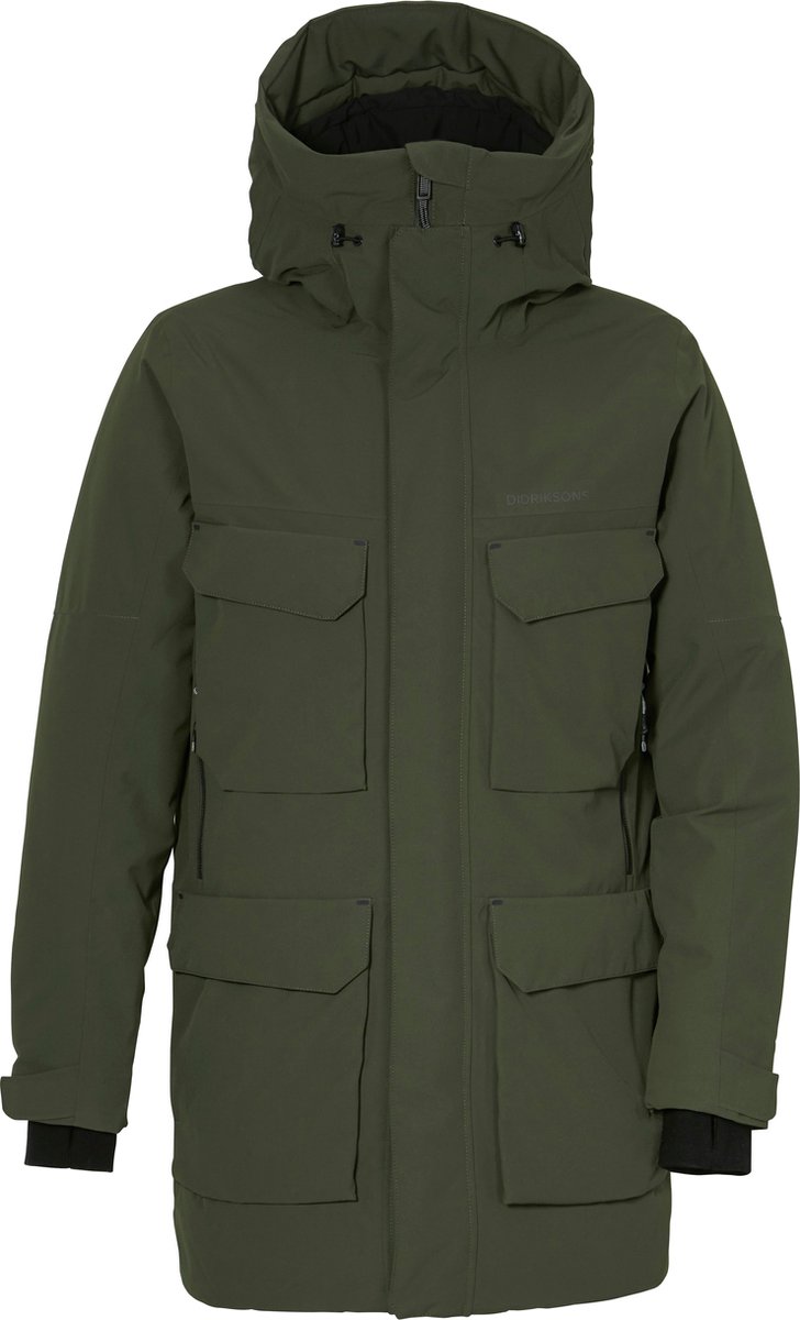 Didriksons Drew, parka, męska, ciemnozielony