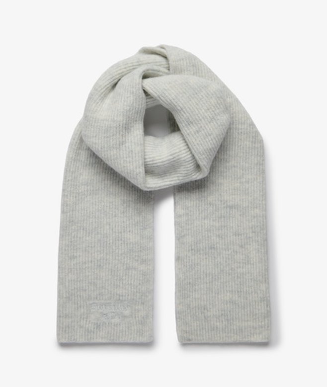 Superdry Damen Heritage Rippenstrick-schal Light Grey - Größe: 1Größe