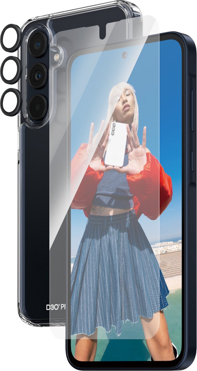 PanzerGlass 3-in-1 Protection Pack Samsung Galaxy A35 5G | Ultra-Wide Fit w. EasyAligner