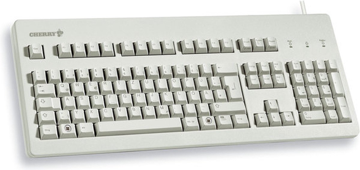 Cherry G80-3000 - keyboard - US - light grey - Tastatur - Amerikansk engelsk - Grå