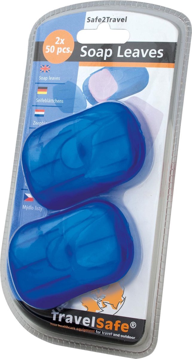 TravelSafe Mydło w listkach, 2x 50 szt.