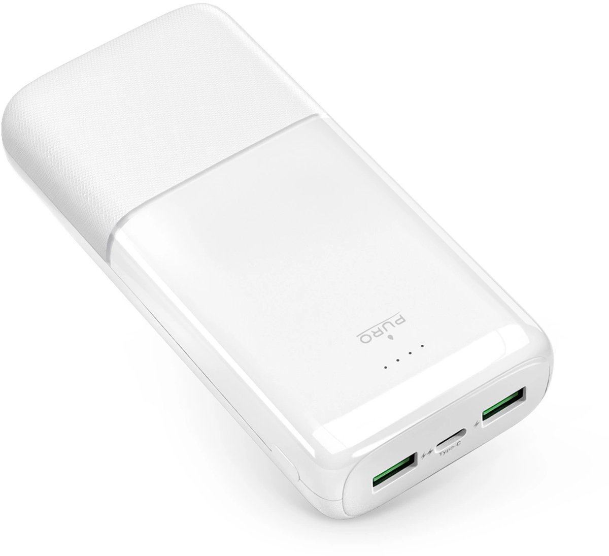 Puro Powerbank DAILY 20 PLUS 20000mAh 2x USB-A / 1x USB-C 22.5W PD AFC - white - 20000 mAh