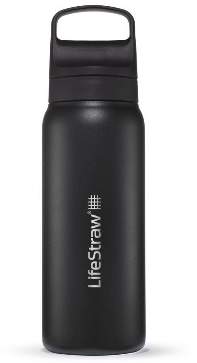 LifeStraw Go 2.0 Stainless Steel Water Filter Bottle 700ml, czarny