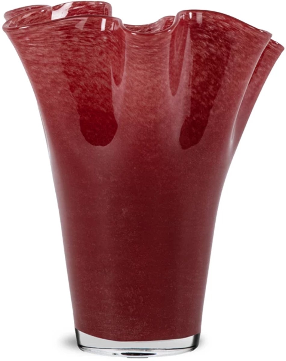 Sagaform Jarrón Viva grande 24,5 cm Burdeos