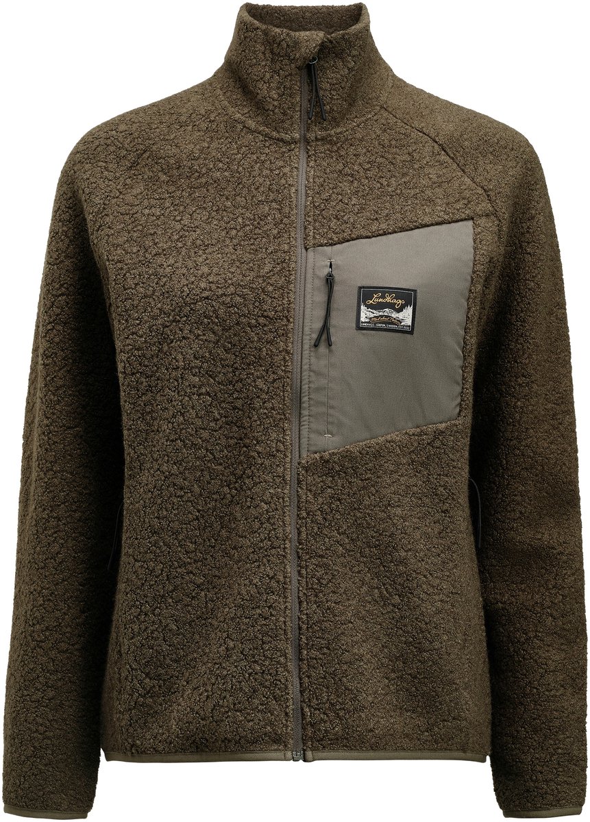 Lundhags Flok Wool Ws Pile, warstwa środkowa, damska, zielona