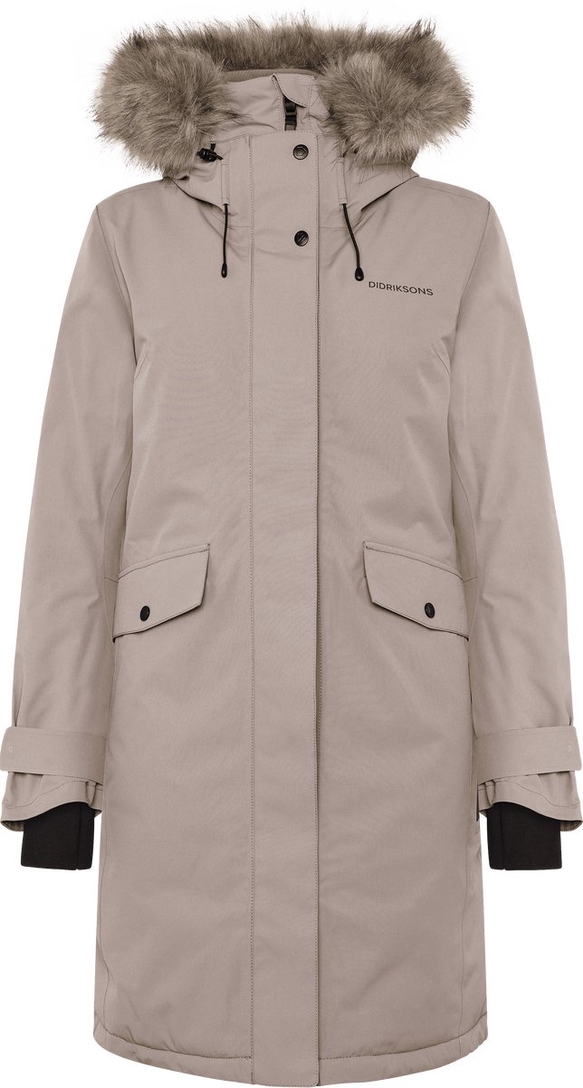 Didriksons Erika, parka, damska, ash brown