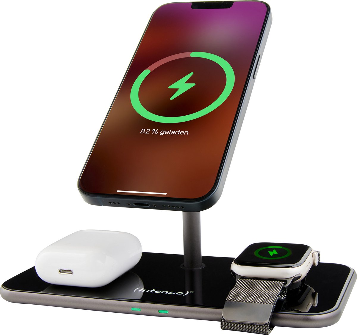 Intenso 3-in-1 Magnetic Wireless Charger MB13 black