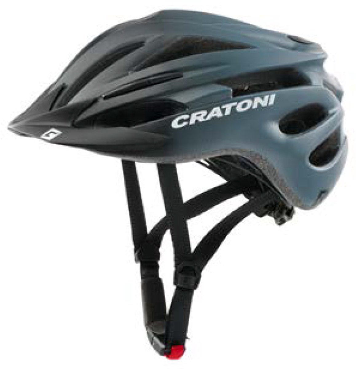 Cratoni Pacer JR, kask rowerowy, matowy czarny/szary