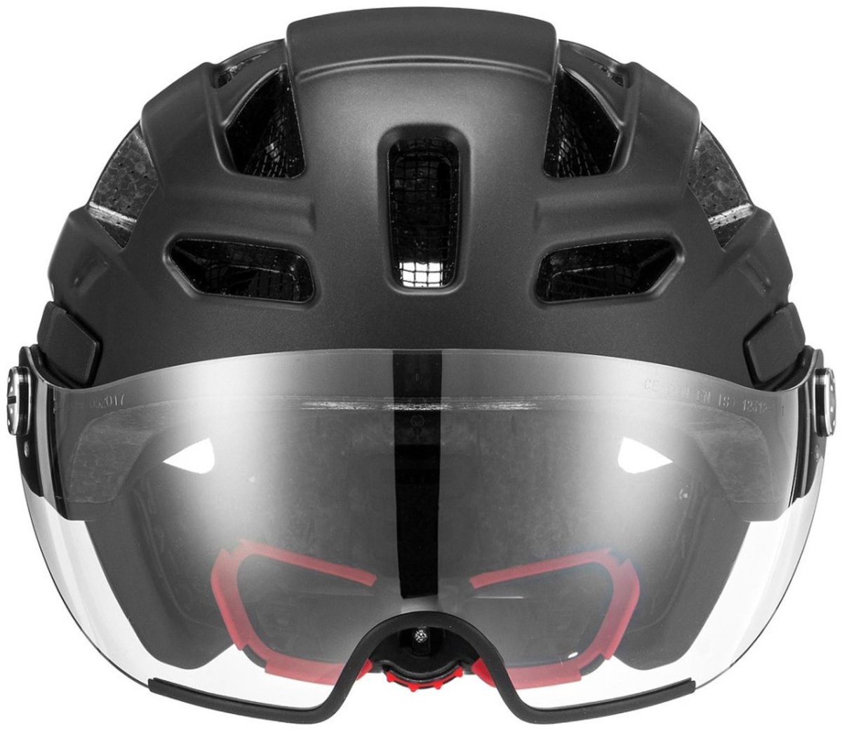 Uvex finale visor, kask rowerowy, czarny